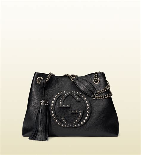 gucci soho studded leather shoulder bag reviews|cheapest Gucci soho bag.